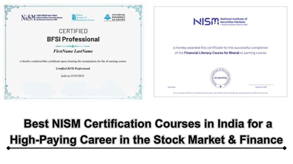 Top 7 NISM Certification Courses for Lucrative Careers