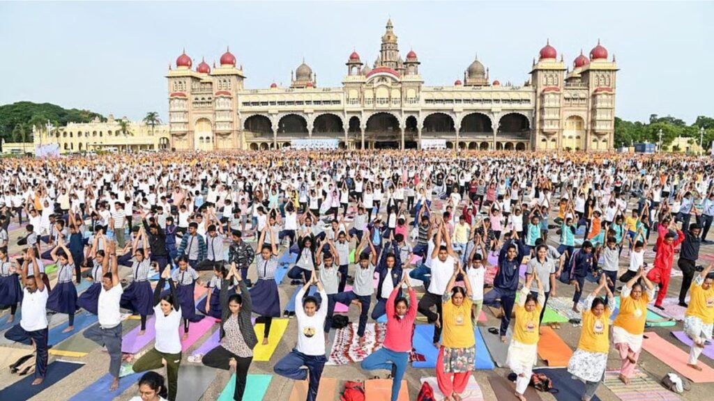 Mysuru Celebrates 11th International Yoga Day 15K Turnout