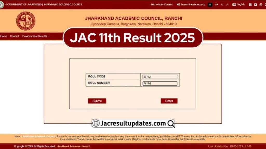 JAC Class 11th Result 2025 highlights Simdega district, celebrating 5 epic achievements by girls with a high pass percentage and academic excellence.