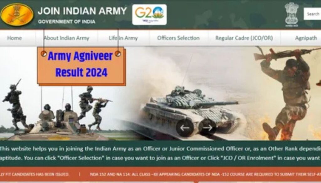 Indian Army Agniveer Result
