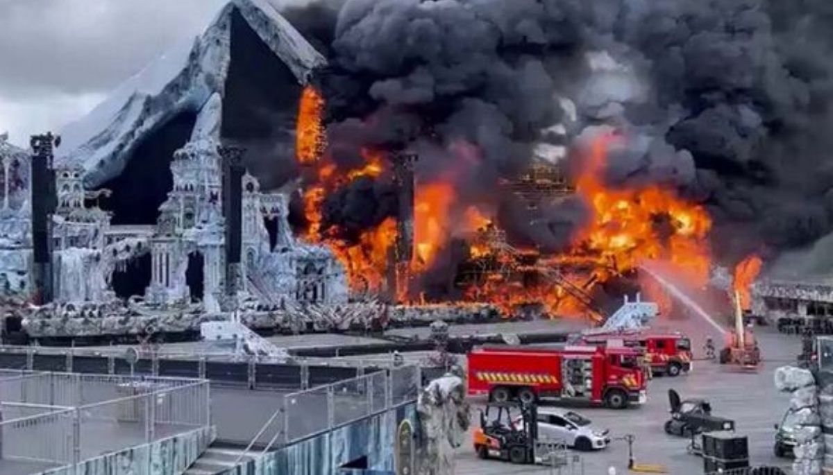 Tomorrowland Main Stage Fire