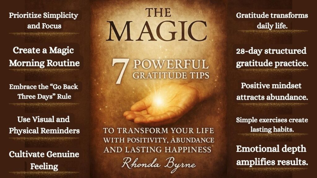 The Magic by Rhonda Byrne: 7 Powerful Gratitude Tips