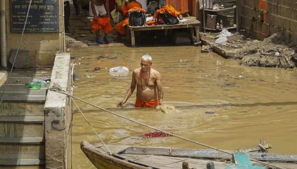 Rising Ganga River Levels in Varanasi