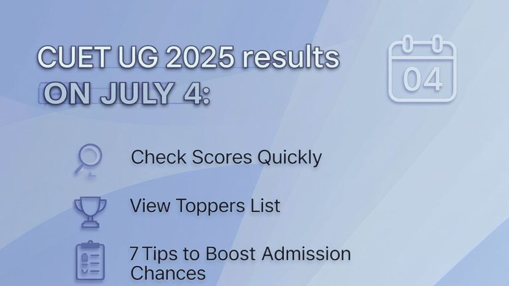CUET UG 2025 7 Proven Tips to Check Results Fast