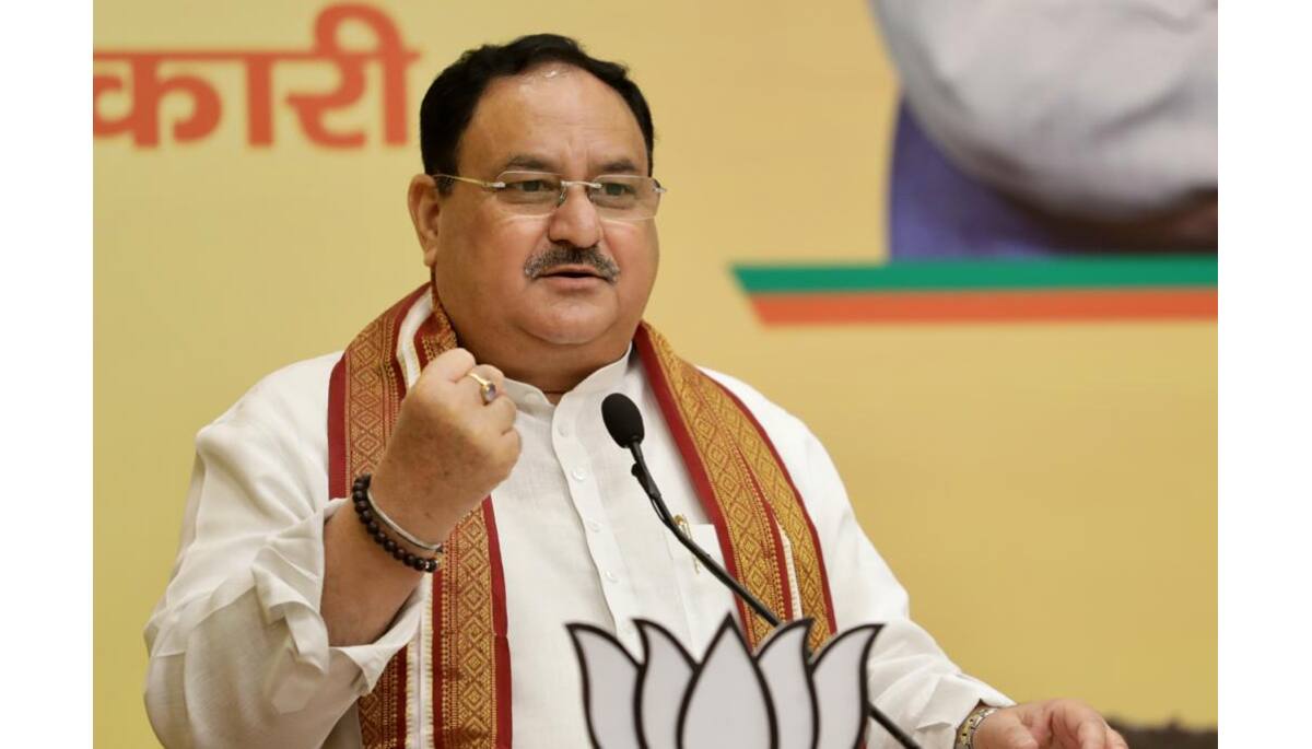 Union Health Minister JP Nadda, along with other prominent leaders