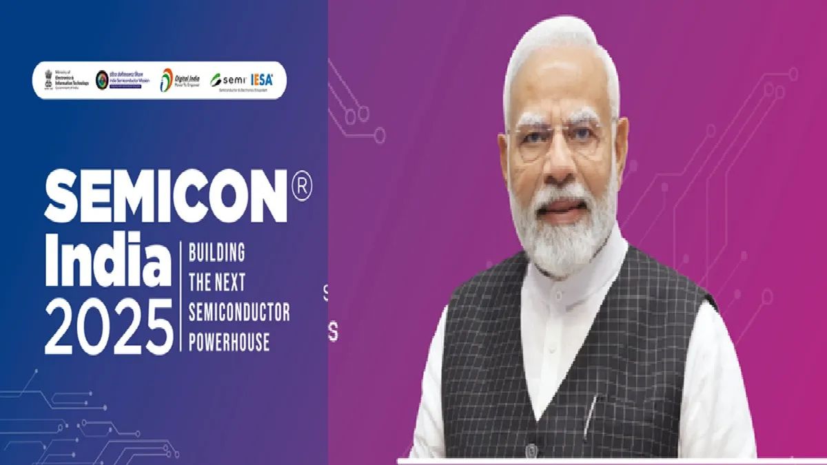 India’s Proud Moment: IT Minister Ashwini Vaishnaw Presents First ‘Made in India’ Chip to PM Modi at Semicon 2025