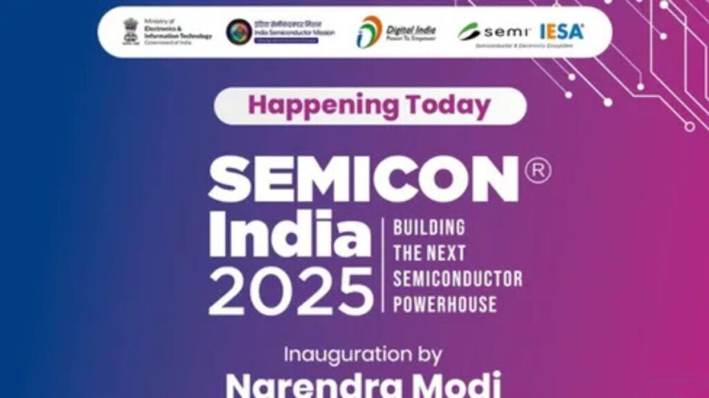 India’s Proud Moment: IT Minister Ashwini Vaishnaw Presents First ‘Made in India’ Chip to PM Modi at Semicon 2025