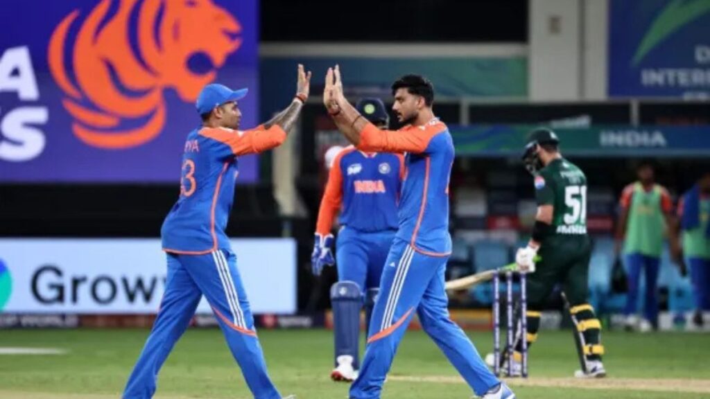 Kuldeep, Axar & Abhishek 