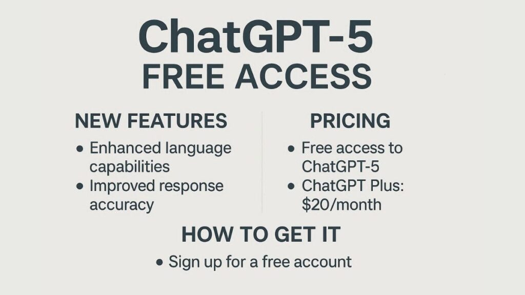 ChatGPT-5 7 Amazing Free Features You’ll Love!
