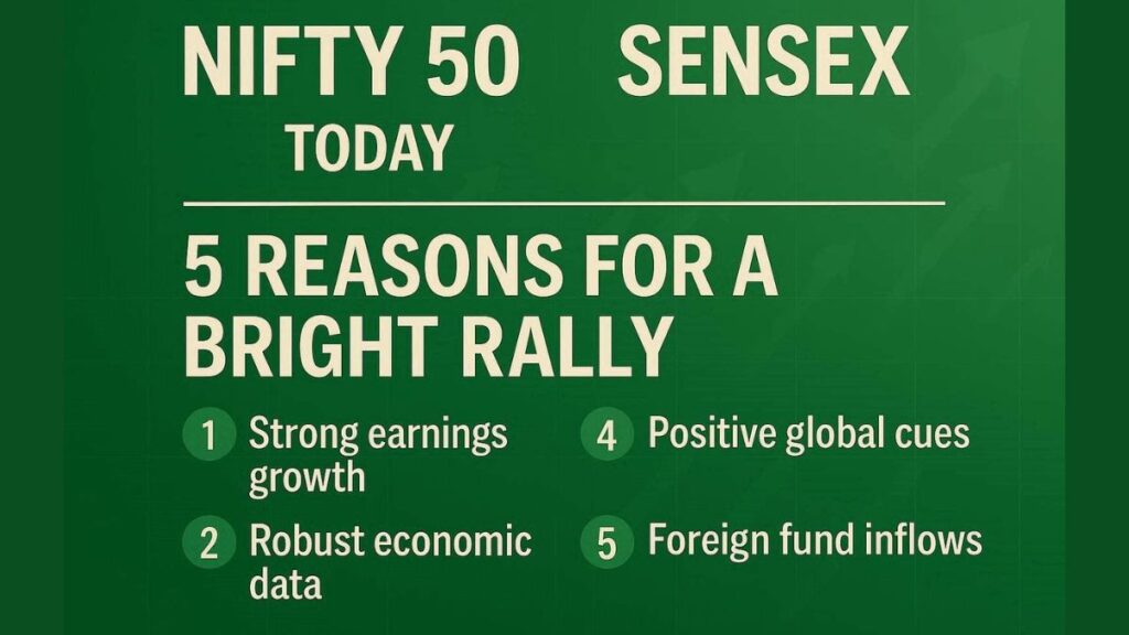 Nifty 50 & Sensex Today 5 Reasons for a Bright Rally