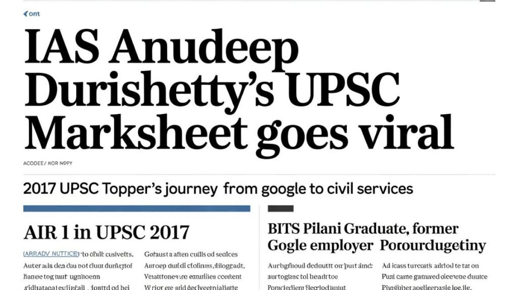 IAS Anudeep Durishetty’s 5 Key Wins Revealed Today