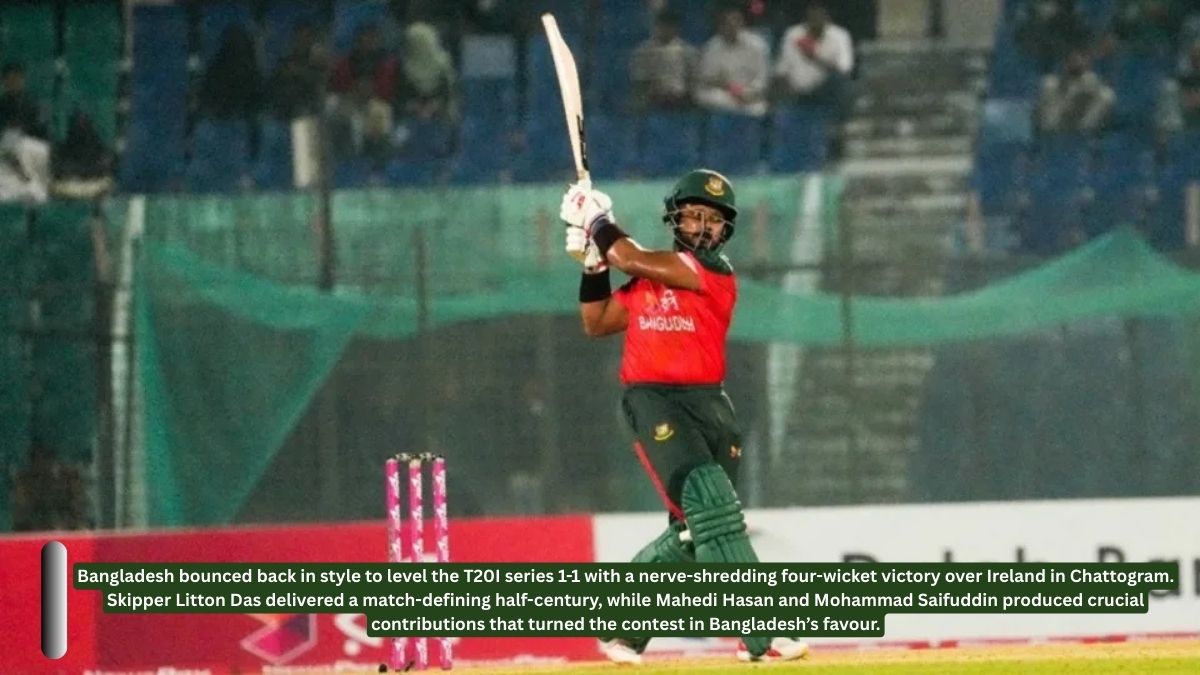 Litton Das Leads Bangladesh 3 Epic Joy Win Today!