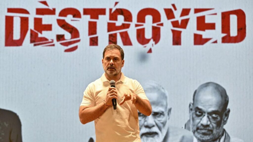 Rahul Gandhi accuses EC-BJP of 25L Haryana Epic fraud