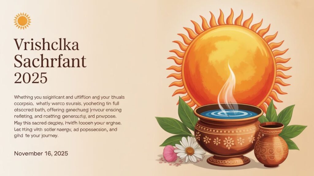 Vrishchika Sankranti 2025 5 Epic Joyful Power Rituals
