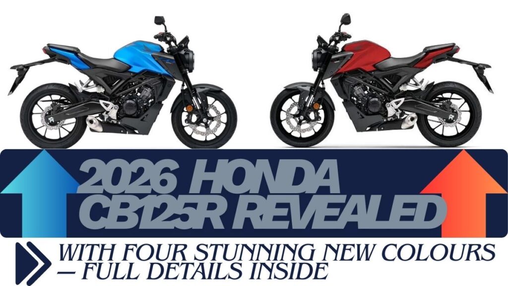 Honda CB125R Revealed 2026 4 Vibrant New Colours