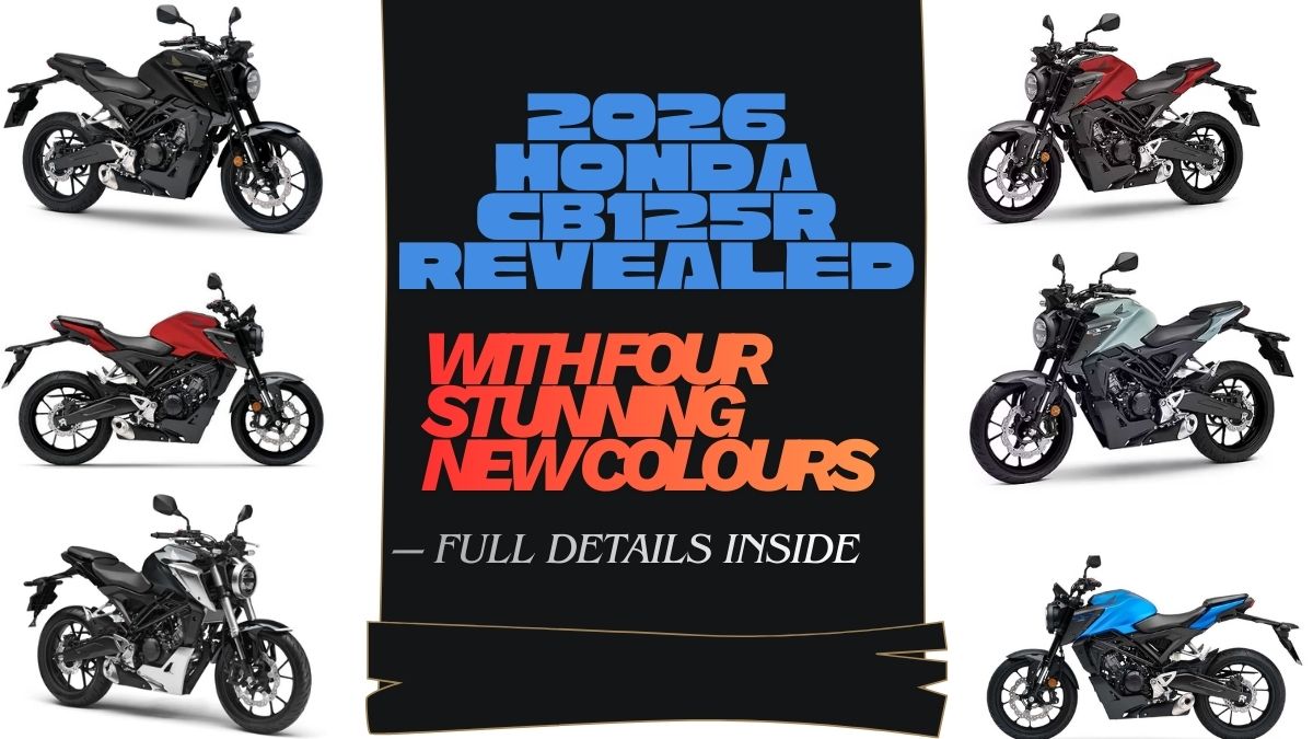 Honda CB125R Revealed 2026 4 Vibrant New Colours