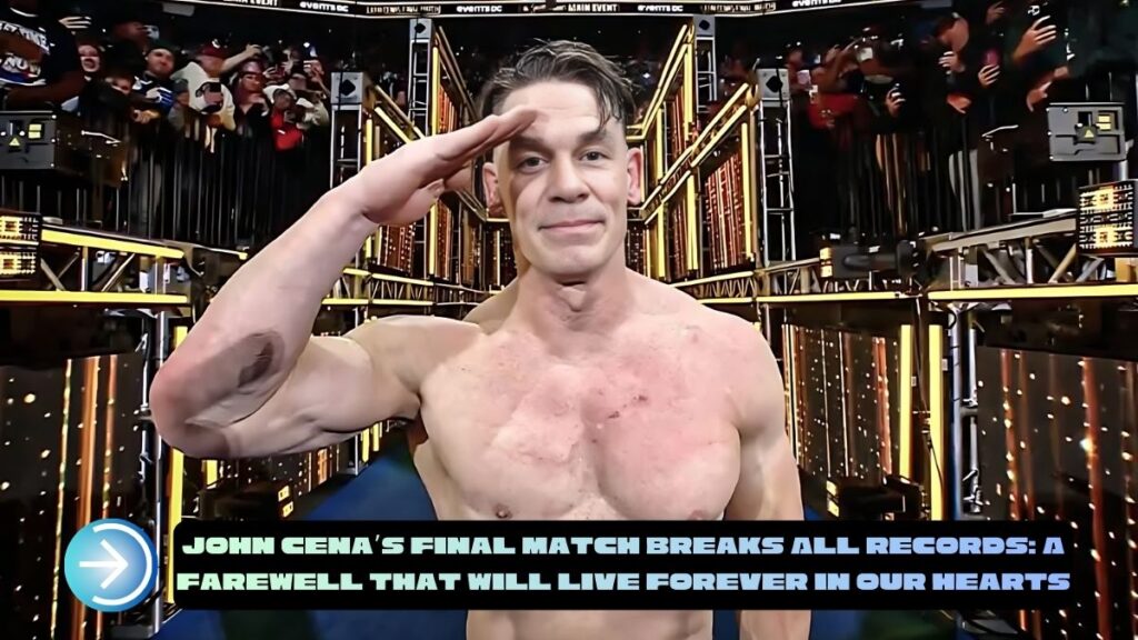 John Cena’s Final Match Epic Farewell, 1 Record