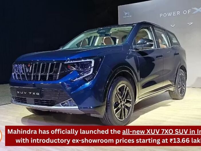 Mahindra XUV 7XO Launched Powerful 7-Seat SUV ₹13.66L