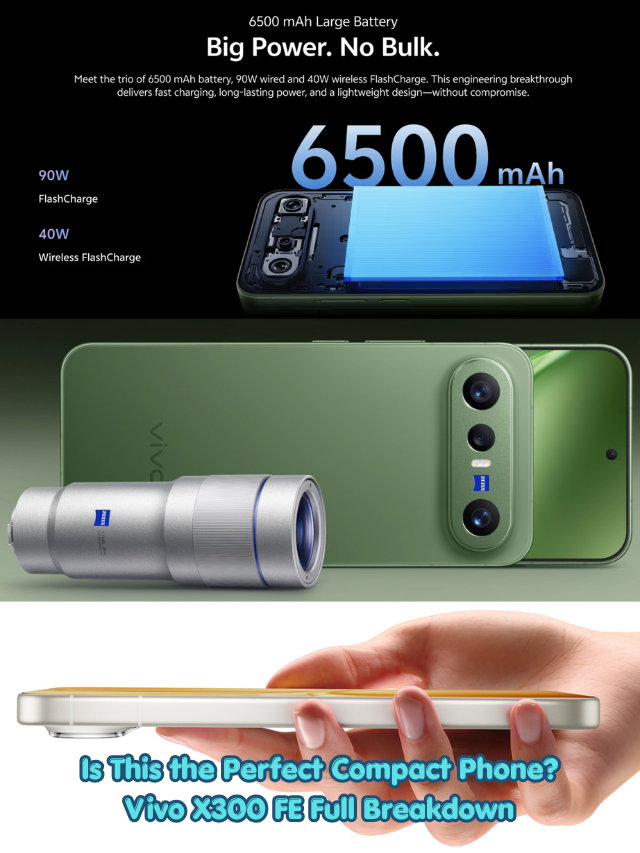 From Selfies to Zoom & Performance —Vivo X300 FE Does It All!
