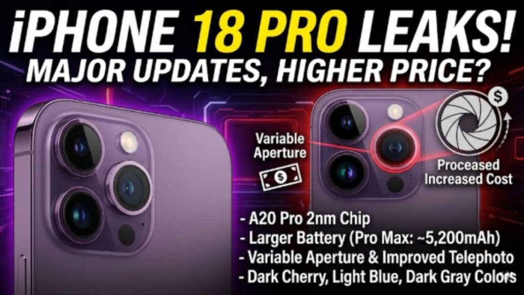 iPhone 18 Pro Everything You Need to Know About Apple's Most Exciting Upgrade Yet
