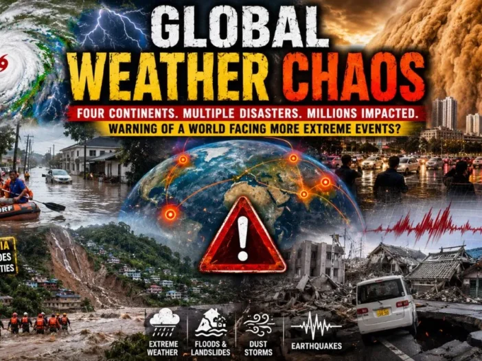 Global Weather Chaos Floods, Dust Storms, and Earthquakes Batter Four Continents This Week