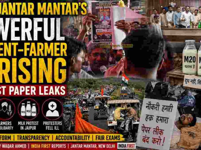 Inside Jantar Mantar's Powerful Student-Farmer Uprising Against Paper Leaks 5 Shoking Incident