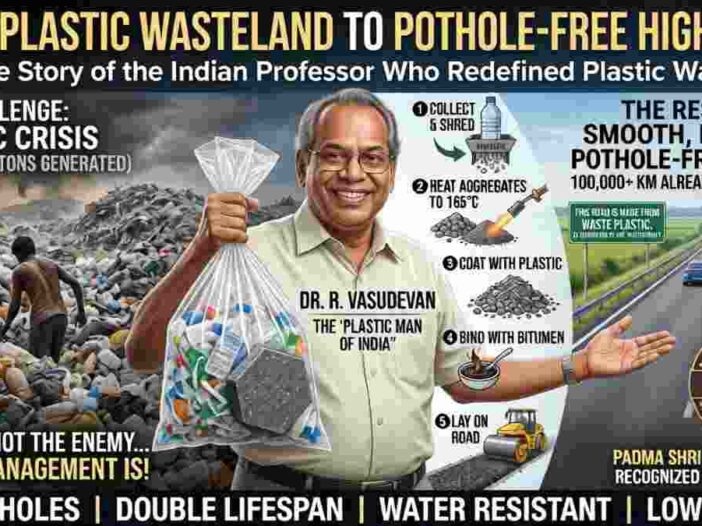 The Plastic Man Who Turned India's Garbage Into Gold-Standard Roads