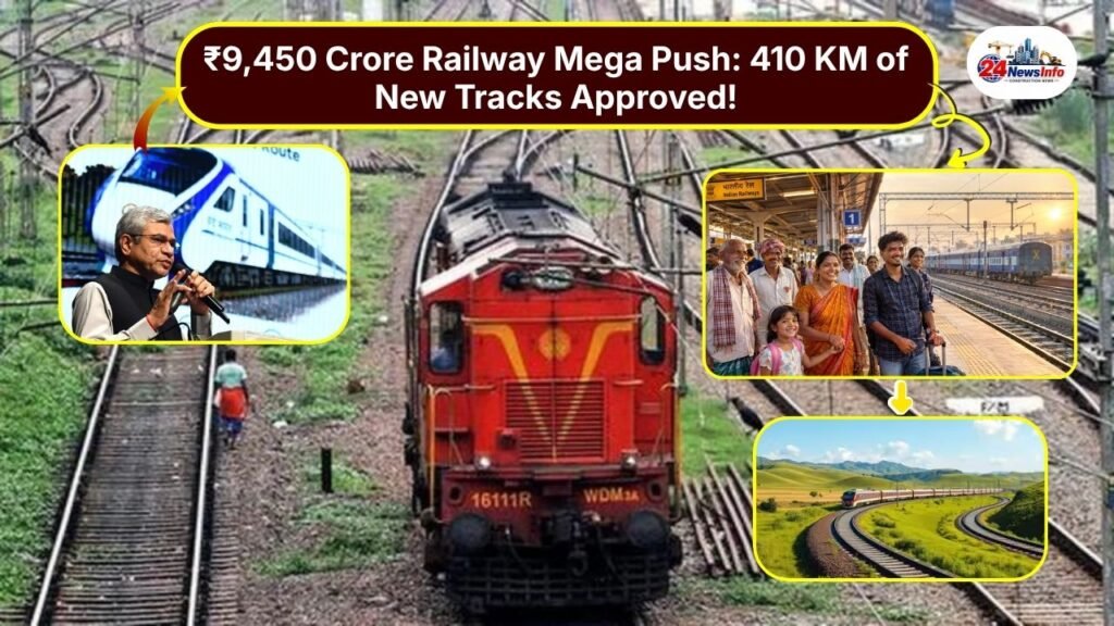 4 Railway Multitracking Projects Spark Huge Hope Worth ₹9,450 Crore  410 km New Tracks Across 4 States
