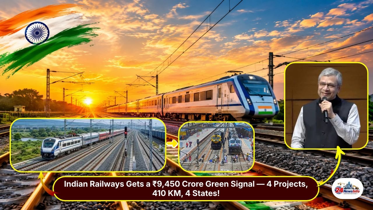 4 Railway Multitracking Projects Spark Huge Hope Worth ₹9,450 Crore 410 km New Tracks Across 4 States