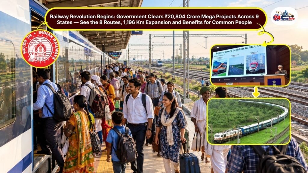 Cabinet Approves Rs 20804 Crore Railway Projects 8 Multi-Tracking Powerful Plans Across 9 States