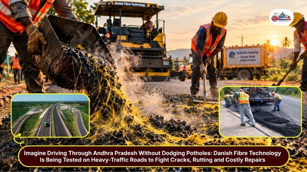 Danish Fibre Technology Roads Andhra Pradesh 5X Wow! A New Hope for Pothole-Free Roads