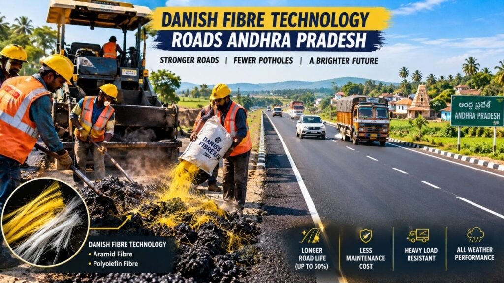 Danish Fibre Technology Roads Andhra Pradesh 5X Wow! A New Hope for Pothole-Free Roads
