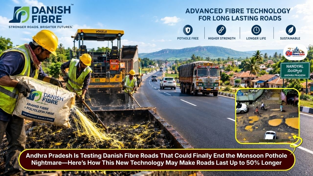 Danish Fibre Technology Roads Andhra Pradesh 5X Wow! A New Hope for Pothole-Free Roads