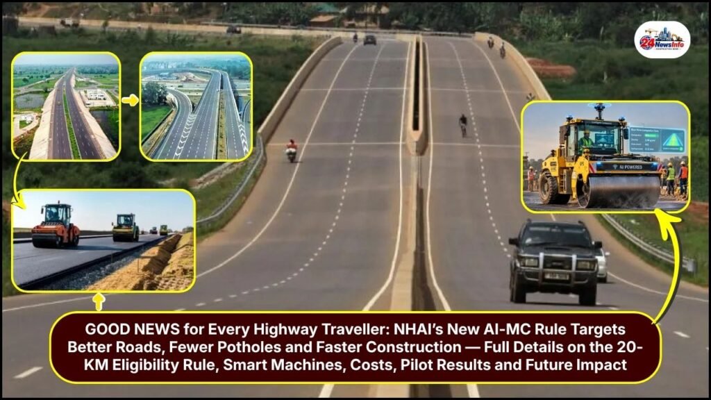 NHAI AI-MC Mandate AI Enters Highway Construction Now Compulsory for Projects Over 20 km
