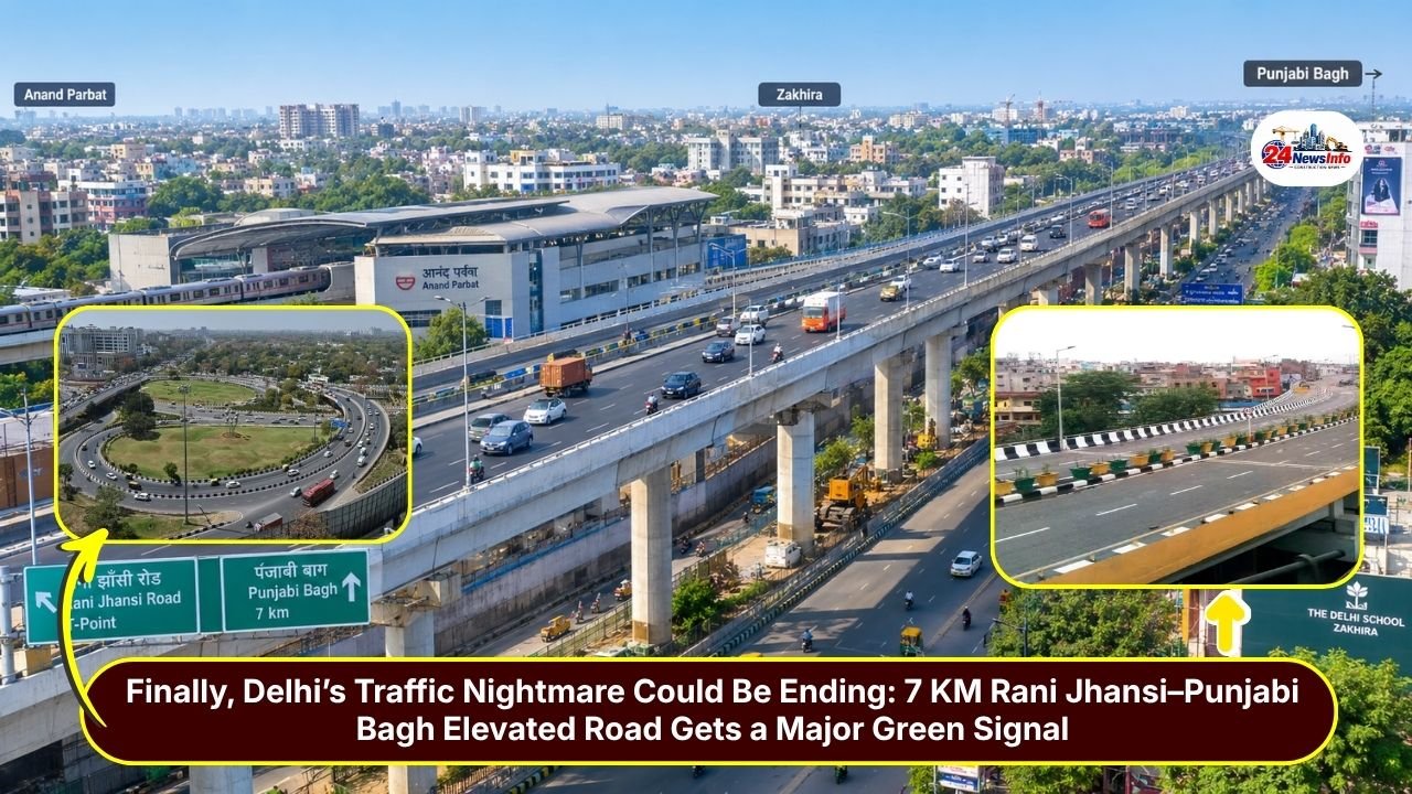 Rani Jhansi Punjabi Bagh Elevated Road Epic 7 km Corridor in Delhi to Ease Traffic Woes